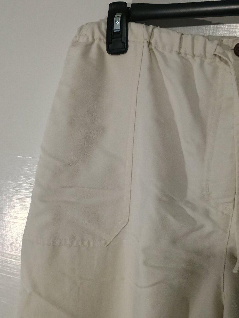 Sunset Cove Woman White Drawstring Wide Leg Pants 2X Rayon Blend Beach Resort - Picture 5 of 8